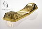 Gold PP Recycled Plastic Metal Rod Coffin Wrap Handle, Retro Coffin Handle 8#